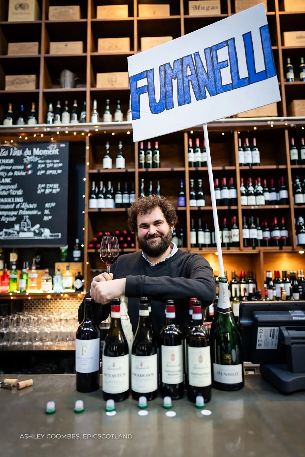 Degustazione vini Fumanelli in enoteca internazionale